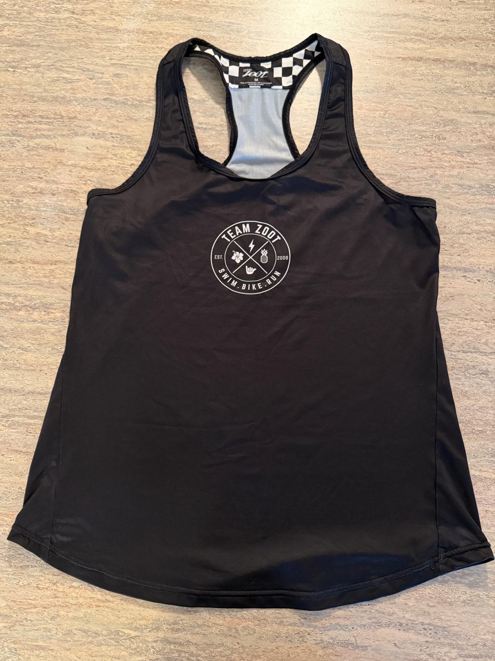 Zoot Black Women's Racerback Tank with Team Zoot Logo